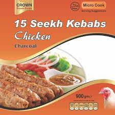 Crown Punjabi Chicken Seekh Kebabs 900g (15P)