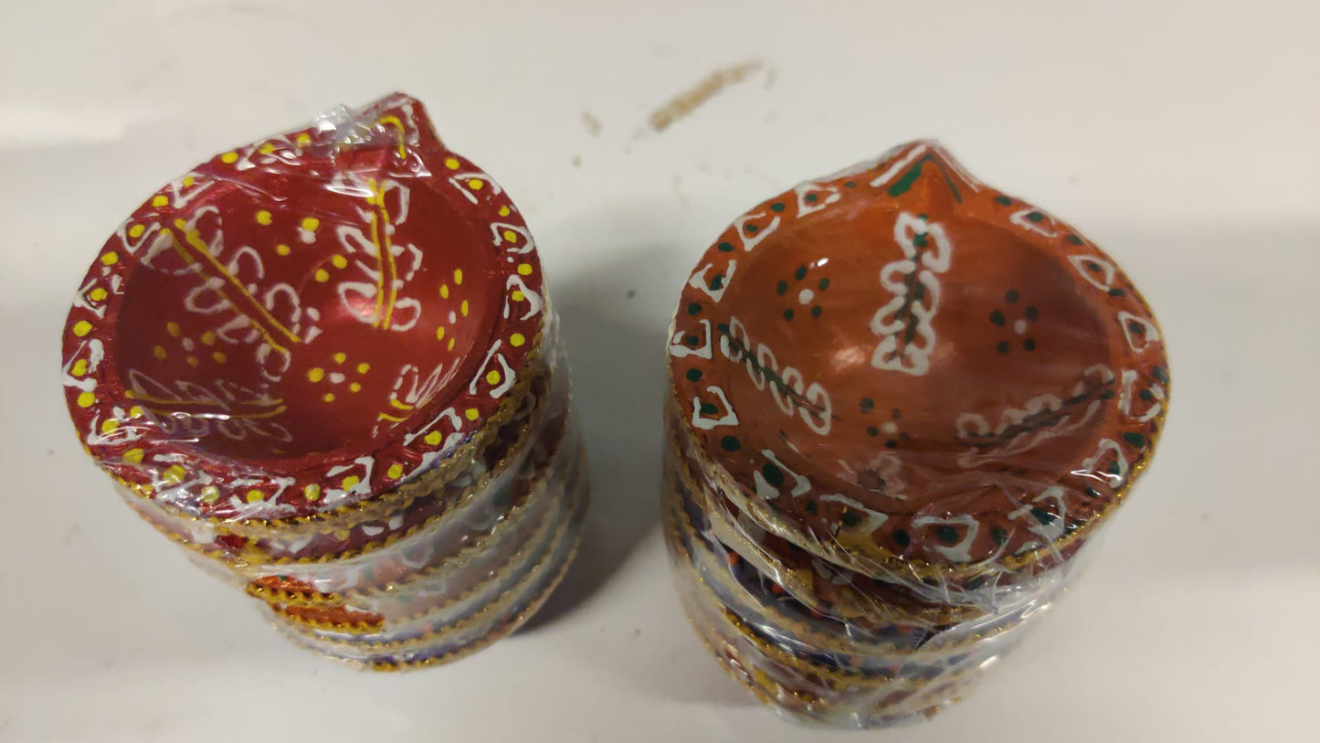 Clay Diya (Design) Small 6P