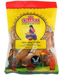 Chakra Salted Dry Chilly (Curd Chilly) 100g