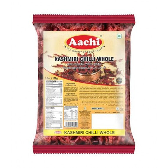 Aachi Kashmiri Chilli Whole 100g