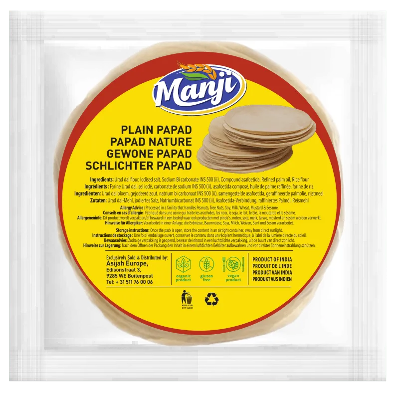 Manji Plain Papad 100g