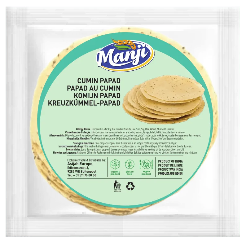 Manji Cumin Papad 200g